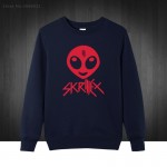 Men's Skrillex Music Rock DJ Printing Sweatshirts For Men 2017 New O Neck Cotton Casual Hoodies Pullover Free Shipping