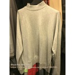 Mens 2017 Top Version Turtle Neck Sweatshirt Zipped Side Slits Kpop Loose Fit Brand Clothing