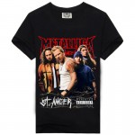 Men`s Black T-shirts 2017 Casual Tee Shirt Men M-XXXL Metallica Metal Rock Band T-shirts Men In 5 Styles A007