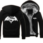 Mens Casual 16 Movie Batman v Superman: Dawn of Justice Zip up Winter Super Warm Fleece Coat Hoody Hoodies