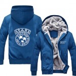 Mens Casual Resident Evil S.T.A.R.S Special Tactics And Rescue Logo Zip Up Winter Fleece Hoodies Sweatshirts