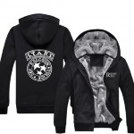 Mens Casual Resident Evil S.T.A.R.S Special Tactics And Rescue Logo Zip Up Winter Fleece Hoodies Sweatshirts