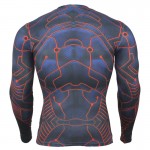 Mens Compression Shirt Batman Long Sleeve 3D Print Lycra Crossfit T Shirt Men T-Shirts Tights Brand Fitness Clothing Tops Male