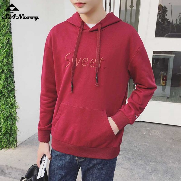 Mens New Spring Autumn Solid Hoodies Sweatshirt 2017 Fashion Brand Thin Tracksuit Hombre Slim Fit Clothes Plus Size M-3XL