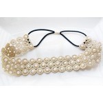 Metting Joura Lace Pearl Headband Fashion Wide Bohermia Beads Hairdband Hair Accessories