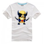 Minions Super Hero T-Shirt Cartoon Comic Superman Batman Captain America Spiderman Hulk Thor Movie T Shirts Tshirt Geek Tee