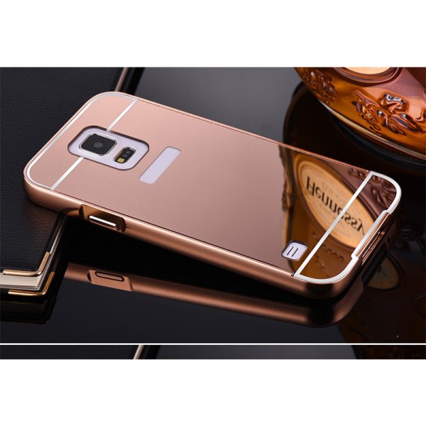 Mirror Case For Samsung Galaxy S3 S4 S5 mini S6 S7 edge S8 G530 A3 A5 A7 J3 J5 J7 2016 Prime Metal Frame Aluminum +PC Back Cover