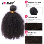 Mongolian Afro Kinky Curly Virgin Hair Style Kinky Curly Hair 4 Pcs Rosa Queen Hair Products Curly Weave Human Hair Extensions