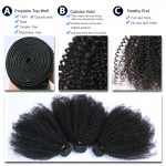 Mongolian Kinky Curly Virgin Hair 8A Mongolian Afro Kinky Curly Weave Human Hair Extensions 3 Bundles Sunny Queen Hair Products