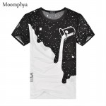 Moomphya High Quality Men Tshirt Milk Print Casual Short Sleeve Tee O-Neck Solid T shirt Homme Fashion Tops Men Clothes milk