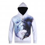 Mr.1991INC 2017 New Style Men/women Sweatshirt With Cap 3d Print Black White Lion Hoody Autumn Winter Thin Hooded Hoodies Tops