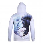 Mr.1991INC 2017 New Style Men/women Sweatshirt With Cap 3d Print Black White Lion Hoody Autumn Winter Thin Hooded Hoodies Tops