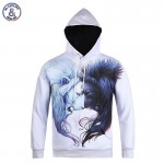 Mr.1991INC 2017 New Style Men/women Sweatshirt With Cap 3d Print Black White Lion Hoody Autumn Winter Thin Hooded Hoodies Tops