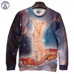 Mr.1991INC Animals printed Fashion 3d sweatshirt for men/women funny cat/panda/fox printed 3d hoodies Spring Autumn jacket