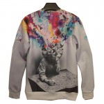 Mr.1991INC Autumn Fashion 3d sweatshirts men's hoodies thin 3d men Space/galaxy cartoon sweatshirts Plus Size 4XL