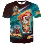 Mr.1991INC Cats T-shirt Men/Women 3d Print Meow Star Cat Hip Hop Cartoon TShirts Summer Tops Tees Fashion 3d shirts