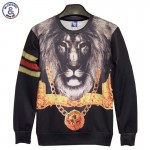 Mr.1991INC Classic model ! Men/women hoodies print Gold medal Chain Lion Kings 3d sweatshirts pullovers casual sudaderas F3