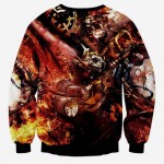 Mr.1991INC Hot sale Fashion sweatshirts 3d print machinery watch men/women's creative big eyes casual hoodies lovely pullover