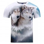 Mr.1991INC Impression style men/women 3d T-shirt printing watercolor lion animals summer cool slim t shirt tops tees Asia size