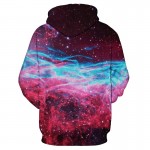 Mr.1991INC Men/Women Hooded Hoodies Print Pizza Cat Space Galaxy 3d Sweatshirts With Hat Autumn Winter Thin Hoody Tops