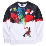 Mr.1991INC Men/Women Hoodies Loose Style Print Animals Cat Panda Rainbow Triangle Cartoon 3d Sweatshirts Plus Size 4XL 5XL