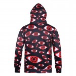 Mr.1991INC New Arrivals Men/women Cap Hoodies Hooded 3d Print Many Eyes Autumn Winter Thin Hoody Cartoon 3d Sweatshirts