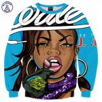 Mr.1991INC New Fashion Men/Women Hoodies Man Sweatshirt Print Bad Girls Club Hip Hop Hoodies Pullovers