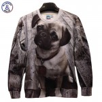 Mr.1991INC New Women/Men print Pug Dog 3D hoodies Pullovers casual 3d sweatshirts tops Asia S/M/L/XL