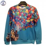 Mr.1991INC New fashion Autumn winter Women/Men cotton 3d hoodies print dog/clouds/Bullet 3d sweatshirts