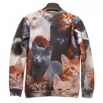 Mr.1991INC New fashion Men/Women hoodies print Animals cat 3d sweatshirts tops 3d pullovers