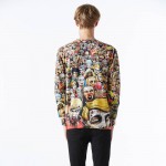 Mr.1991INC New fashion men skull 3d sweatshirt printed zombies hoodies autumn tops 3d punk long sleeve pullovers clothing tops