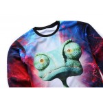 Mr.1991INC New hoodies men/women's tops clothes funny print big eyes animals red lightning printing 3d sweatshirts