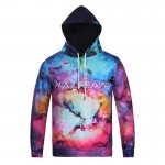 Mr.1991INC Nice Space Galaxy Hoodies With Cap Men/women Couple 3d Sweatshirt Print I'M A DREAMER Autumn Winter Thin Hooded Hoody