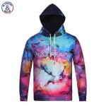 Mr.1991INC Nice Space Galaxy Hoodies With Cap Men/women Couple 3d Sweatshirt Print I'M A DREAMER Autumn Winter Thin Hooded Hoody