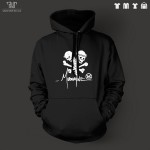 Mudvayne skull logo design pullover hoodie heavy hooded sweatershirt men unisex organic cotton fleece inside Free Shipping