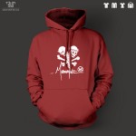 Mudvayne skull logo design pullover hoodie heavy hooded sweatershirt men unisex organic cotton fleece inside Free Shipping