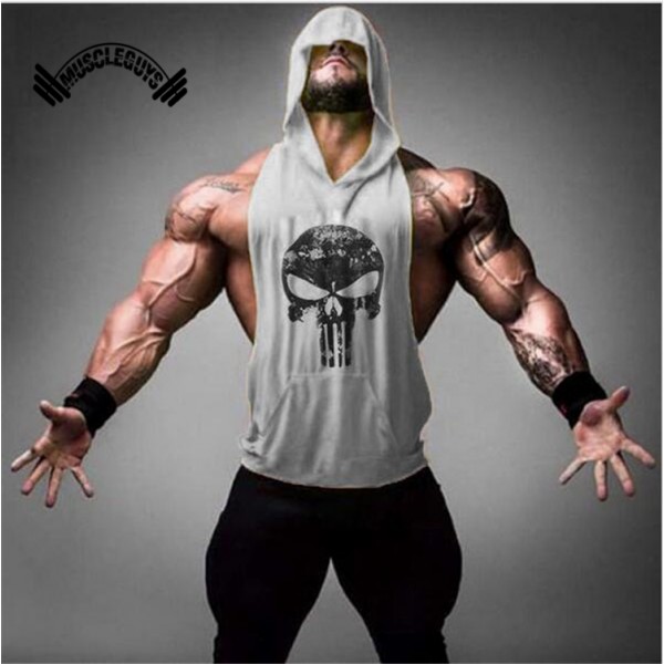 Muscleguys Brand Clothing Fitness Tank Top Men Stringer Golds Bodybuilding Muscle Shirt Workout Vest gyms Undershirt Plus Size