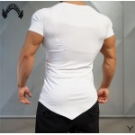 Muscleguys Mens T-Shirts Muscle Golds Brand Fitness Bodybuilding Workout Clothes Man Cotton Sporting T Shirt Men plus size top