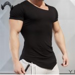 Muscleguys Mens T-Shirts Muscle Golds Brand Fitness Bodybuilding Workout Clothes Man Cotton Sporting T Shirt Men plus size top