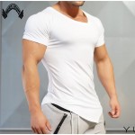 Muscleguys Mens T-Shirts Muscle Golds Brand Fitness Bodybuilding Workout Clothes Man Cotton Sporting T Shirt Men plus size top