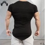 Muscleguys Mens T-Shirts Muscle Golds Brand Fitness Bodybuilding Workout Clothes Man Cotton Sporting T Shirt Men plus size top