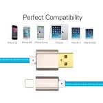 MyGeek 4.0 mm Nylon USB Cable For iPhone 5 s 5s 6s 6 7 Plus Mobile Phone cable Data Sync 5v 2a Charger 2m 3m Wire for ios 9 10