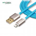 MyGeek 4.0 mm Nylon USB Cable For iPhone 5 s 5s 6s 6 7 Plus Mobile Phone cable Data Sync 5v 2a Charger 2m 3m Wire for ios 9 10