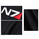 NEW Mass Effect 3 N7 Cosplay Hoodie Coat Costume unisex zipper Jacket S-XXL sweatshirt