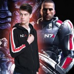 NEW Mass Effect 3 N7 Cosplay Hoodie Coat Costume unisex zipper Jacket S-XXL sweatshirt