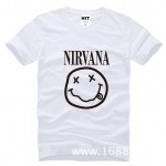 NIRVANA Smiley Face KURT COBAIN rock T Shirt Tshirt 2016 Mens Men Cotton T-shirt Camisetas Hombre