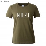 NOPE  summer tops tees ladies short t shirt women  t-shirt dress Cotton female tshirt