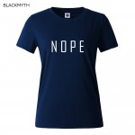 NOPE  summer tops tees ladies short t shirt women  t-shirt dress Cotton female tshirt