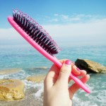 Natural Boar Bristle Hairbrush with Nylon Women Wet Hair brush Barber Scalp Massage Comb Antistatic hair brush