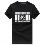 Never Trust an Atom Men's Funny slogan T-Shirt fashion brand t shirts men hip hop homme fitness clothing black tops streetwear 